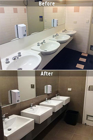 Commercial bathrooms